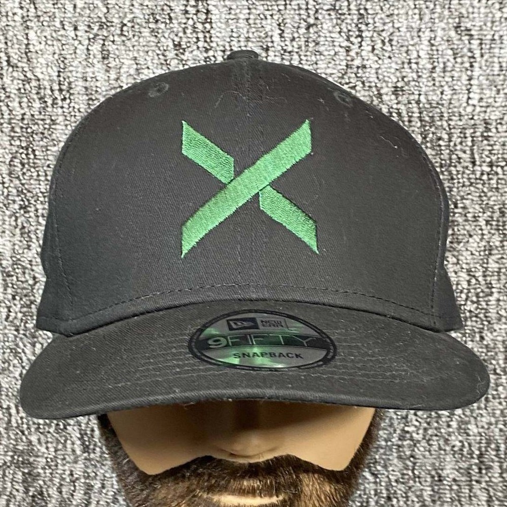StockX New Era 9Fifty Mens OSFM Black Green Logo Snapback Hat Rare Exclusive